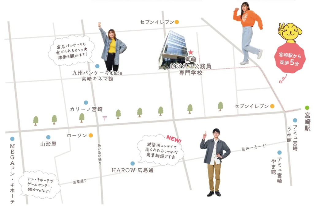 ビジ公の周辺マップ